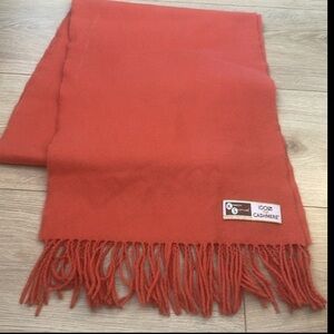Kennedy Scootland Rust Orange 100% Cashmere woman's Scarf